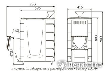 Дровяная печь-каменка TMF Гейзер 2014 Inox ДН КТК ЗК антрацит в Нижневартовске