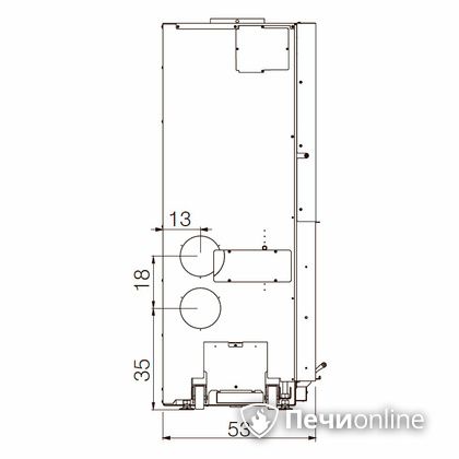 Каминная топка Edilkamin WINDO 70 nero в Нижневартовске