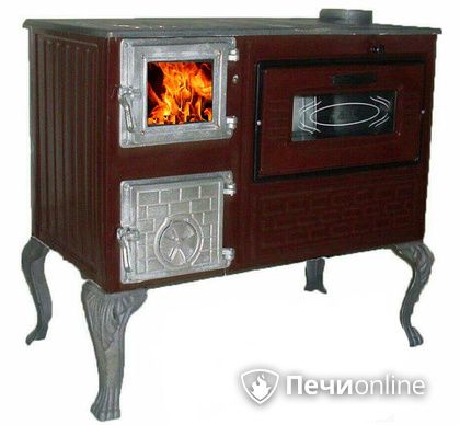 Отопительно-варочная печь МастерПечь ПВ-06 с духовым шкафом, 7.5 кВт в Нижневартовске
