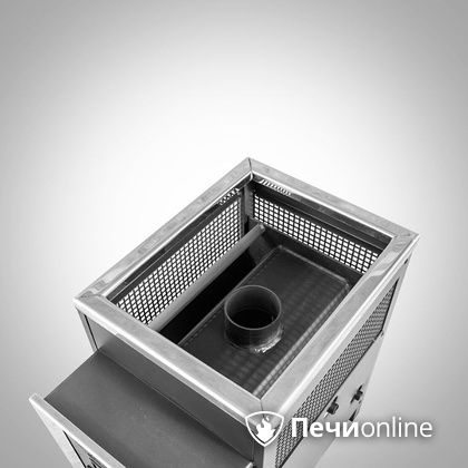 Дровяная банная печь Радуга ПБ-21 (встроенный теплообменник) 6 мм прочистная дверца в Нижневартовске