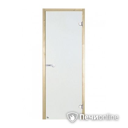 Дверь для бани Harvia Стеклянная дверь для сауны 7/19 коробка сосна сатин D71905М в Нижневартовске